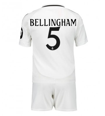 Real Madrid Jude Bellingham #5 Hjemmebanesæt Børn 2024-25 Kort ærmer (+ korte bukser)